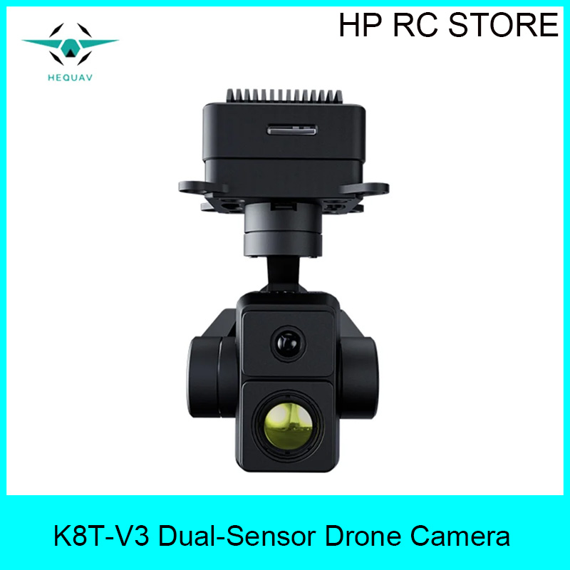 Thermal Imager Drone Gimbal - HEQUAV K8T-V3 デュアルセンサー搭載ドローンカメラ 147g 軽量 3軸サーマルイメージングジンバル