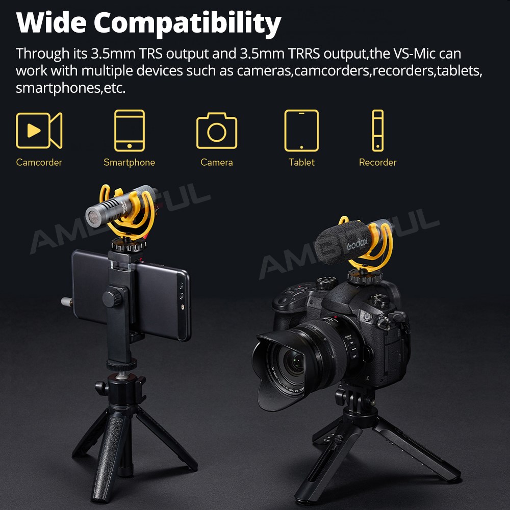 Godox VS-Mic コンパクトショットガンマイク 3. - Seek Compact Pro Android のレビューと価格