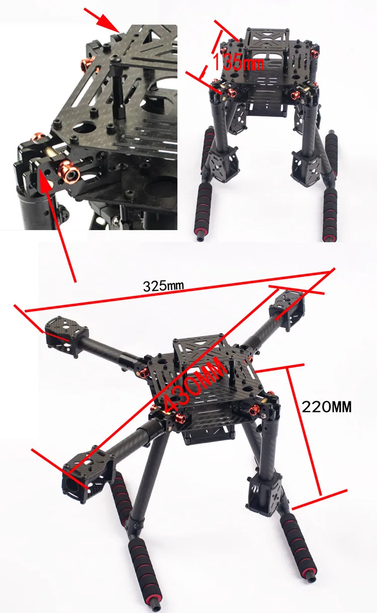 Flyroun LX350 PRO 350mmドローン三脚  - Thermal Imager Drone Gimbal のレビューと価格