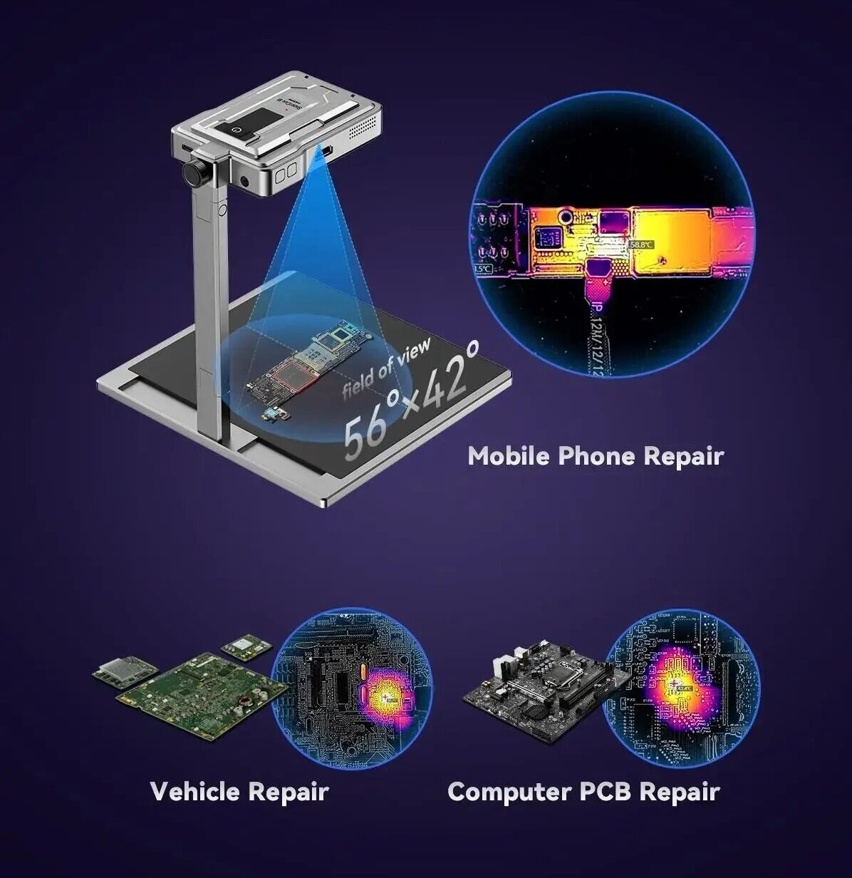 LANGCHI ShortCam III 4K赤外線サーマル - Pcb Short Circuit Thermal Diagnostics のレビューと価格