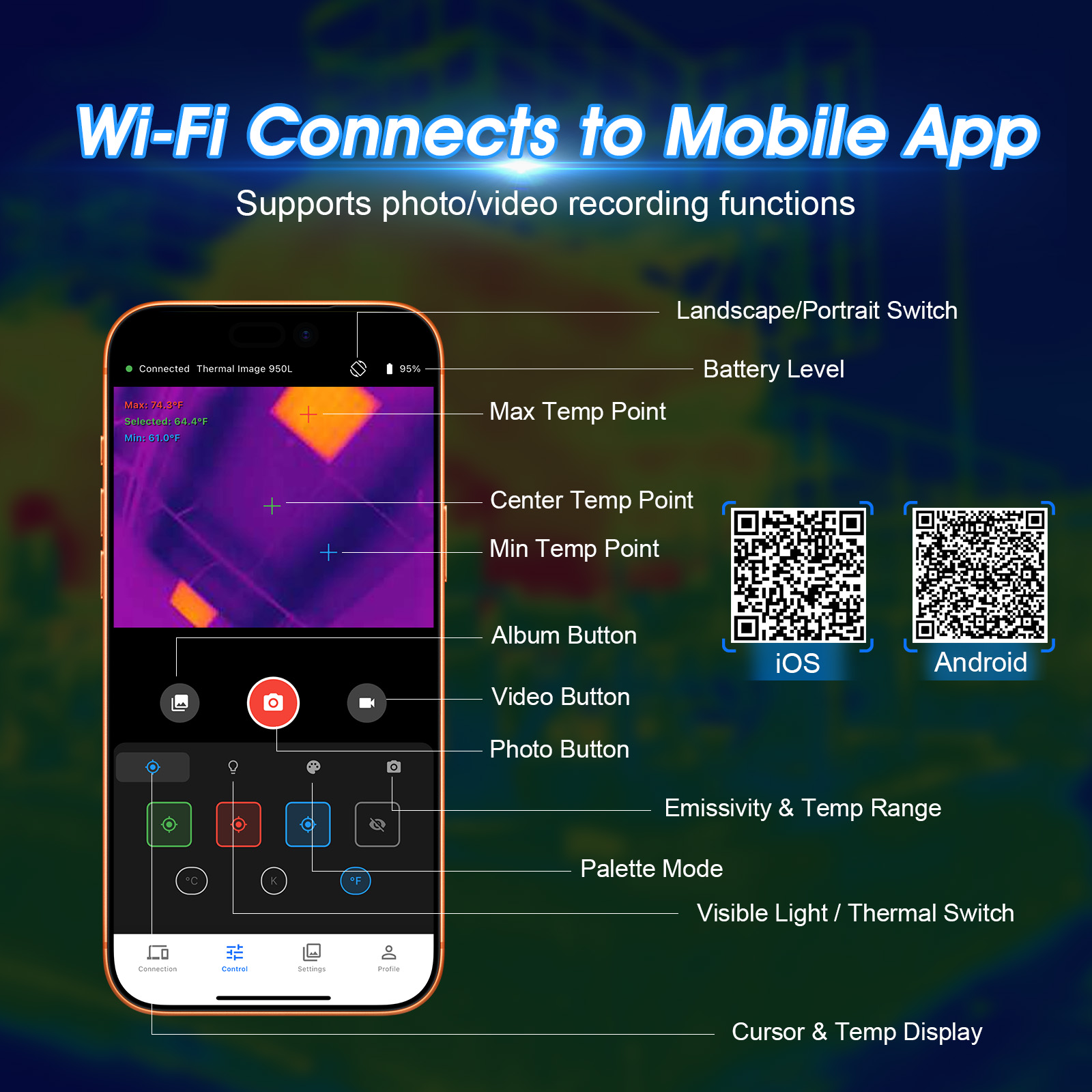 HoldPeak サーマルカメラ、256x192 IR、3. - Thermal Imaging Camera 256X192 のレビューと価格